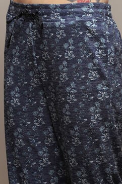 Indigo Poly Spendex Straight Printed 2 Piece Set image number 2
