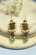 Pink Green Brass Drop & Danglers image number 2