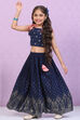 Blue Cotton Lehenga Set image number 0
