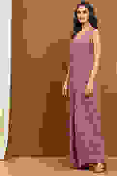 Beige Block-Printed Straight Jumpsuit image number 6