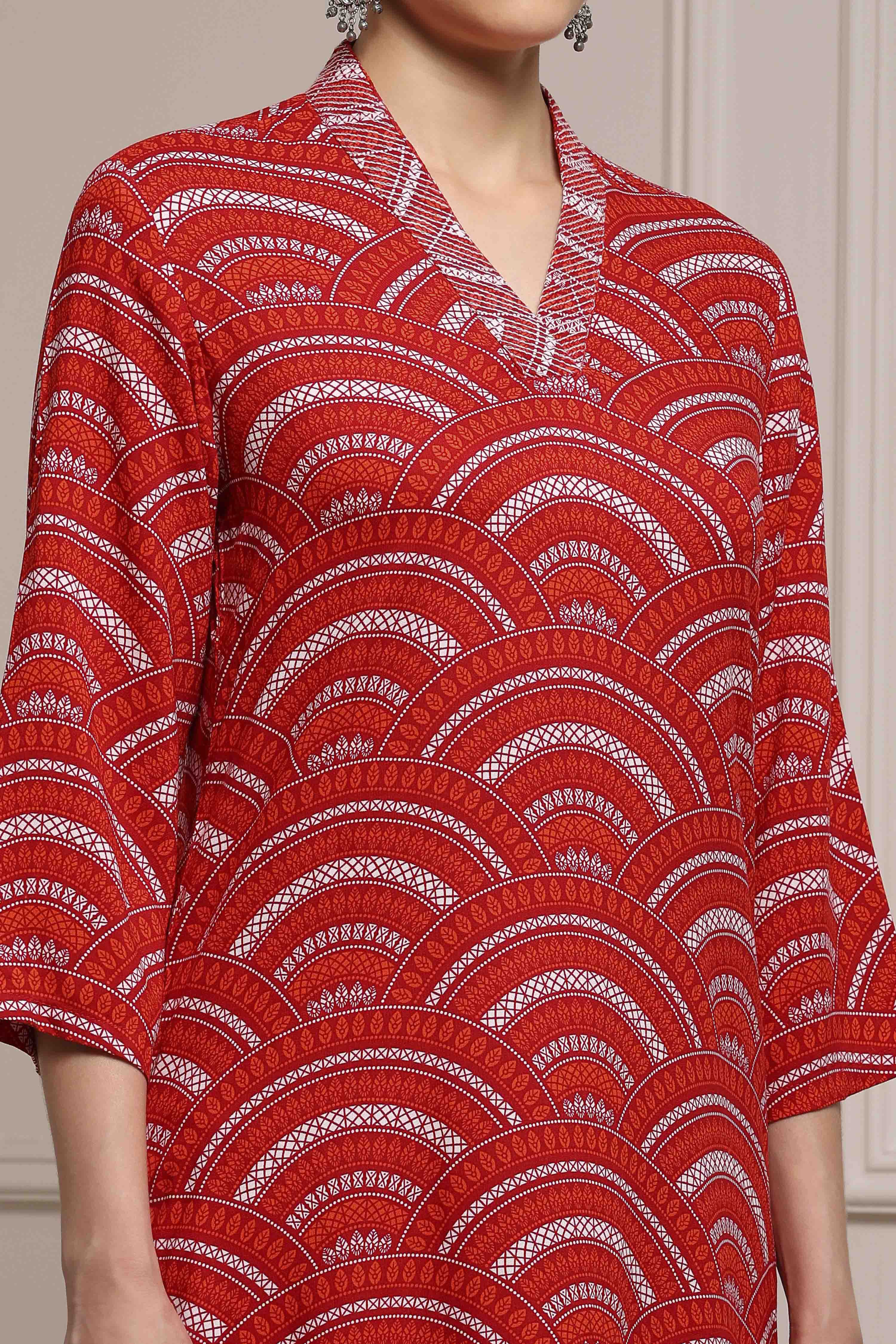 Indigo Blue Viscose Rayon Straight Kurta image number 1