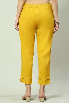 Ochre Cotton Flax Slim Pants image number 4