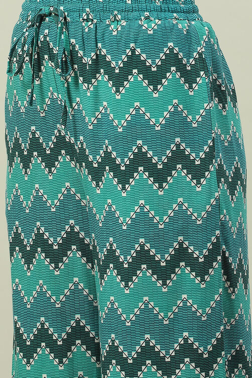 Turquoise LIVA Pants image number 1