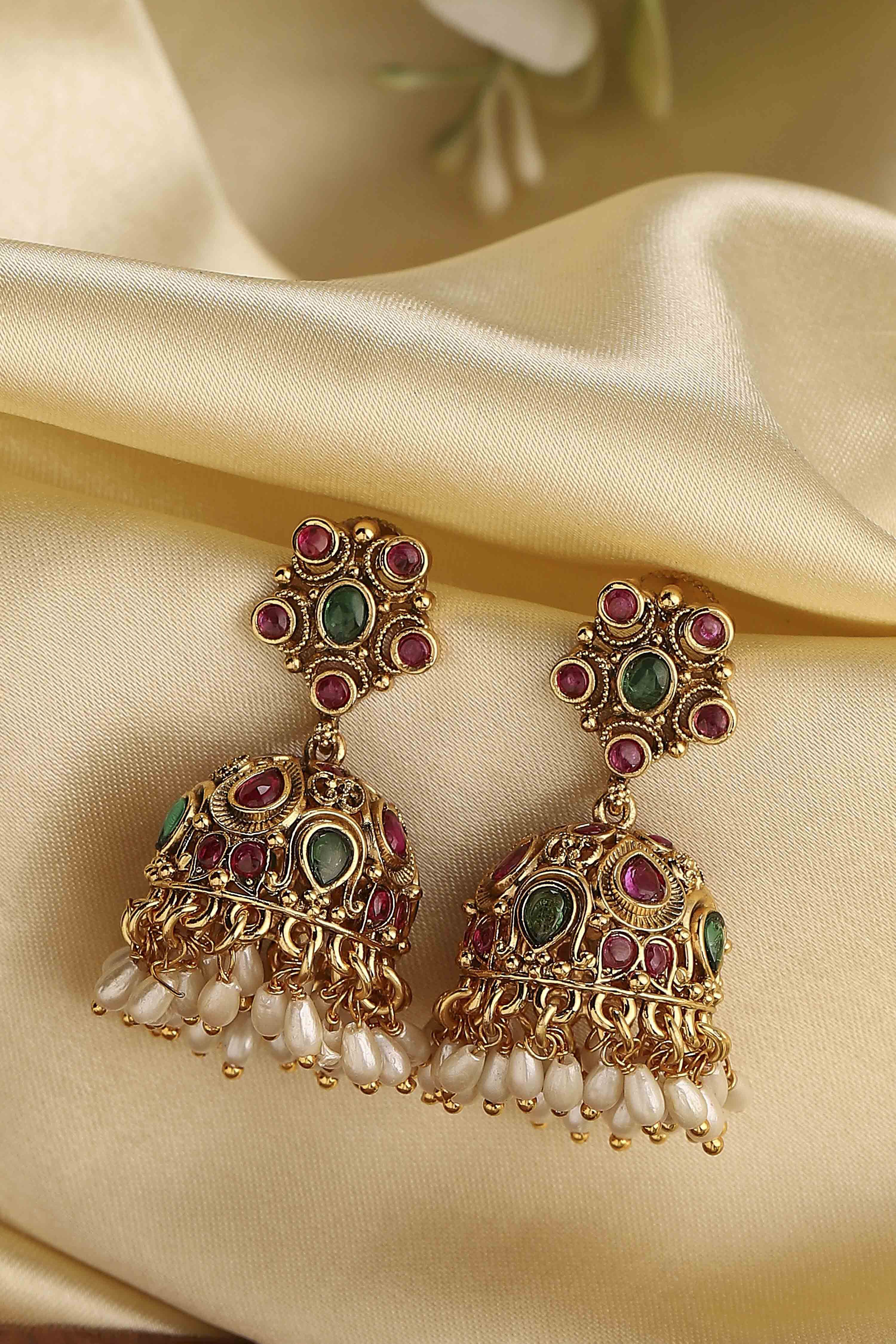 Gold Brass Jhumka image number 0