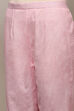 Pink Cotton Unstitched Suit set image number 3