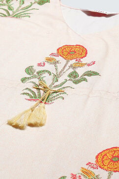 OWhite & Must Cotton Printed Kaftan image number 1
