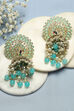 Blue Brass Earrings image number 0
