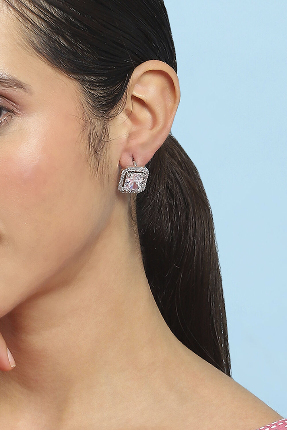 White Alloy Drop & Danglers image number 1