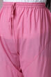Pink Art Silk Double Layered Kurta Churidar Suit Set image number 3