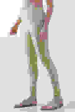 Gold Nylon Blend Leggings image number 2