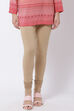 Fuschia Cotton Blend Solid Churidar image number 0