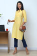 Peach Cotton Flax Kurta image number 5