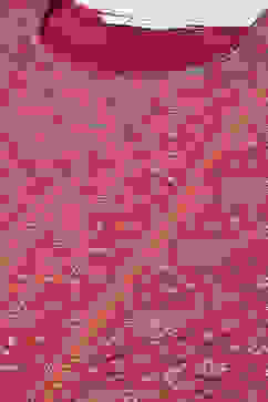 Fuschia Cotton Blend Straight Yarndyed Kurta Suit Set image number 1