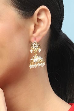 Gold Brass earrings image number 1