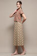 Sage Green Cotton Blend Printed Nightdress image number 2