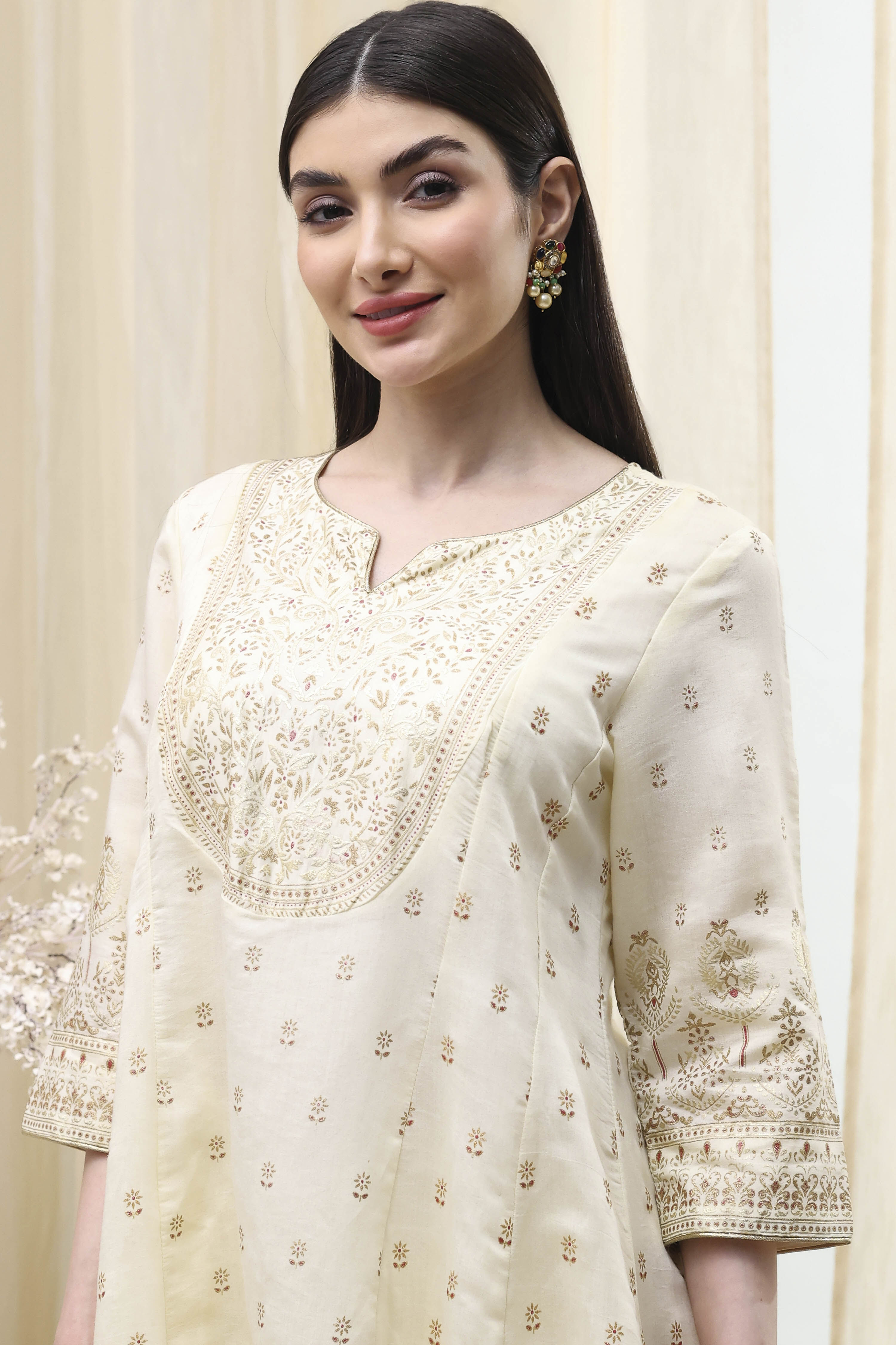 Sap Green Poly Viscose Straight Kurta Salwar Pant Suit Set image number 1