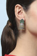 Green Oxidised Casual Jhumka image number 3