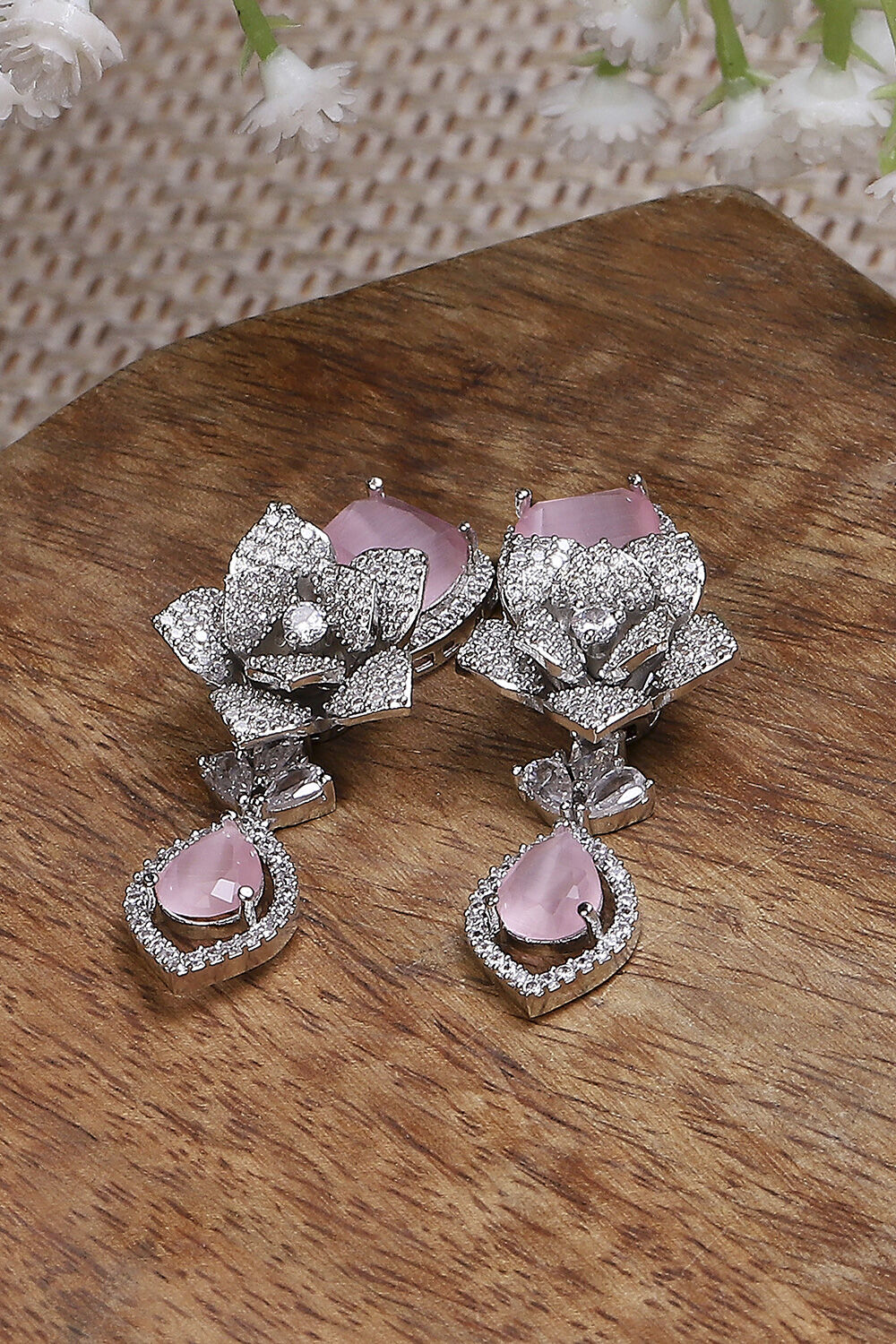Light Pink Alloy Drop & Danglers image number 0
