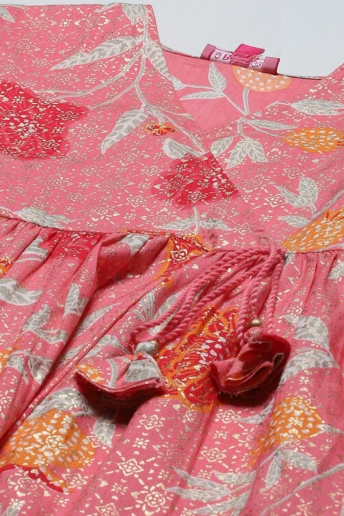 Pink Cambric Tired Suit Set image number 1
