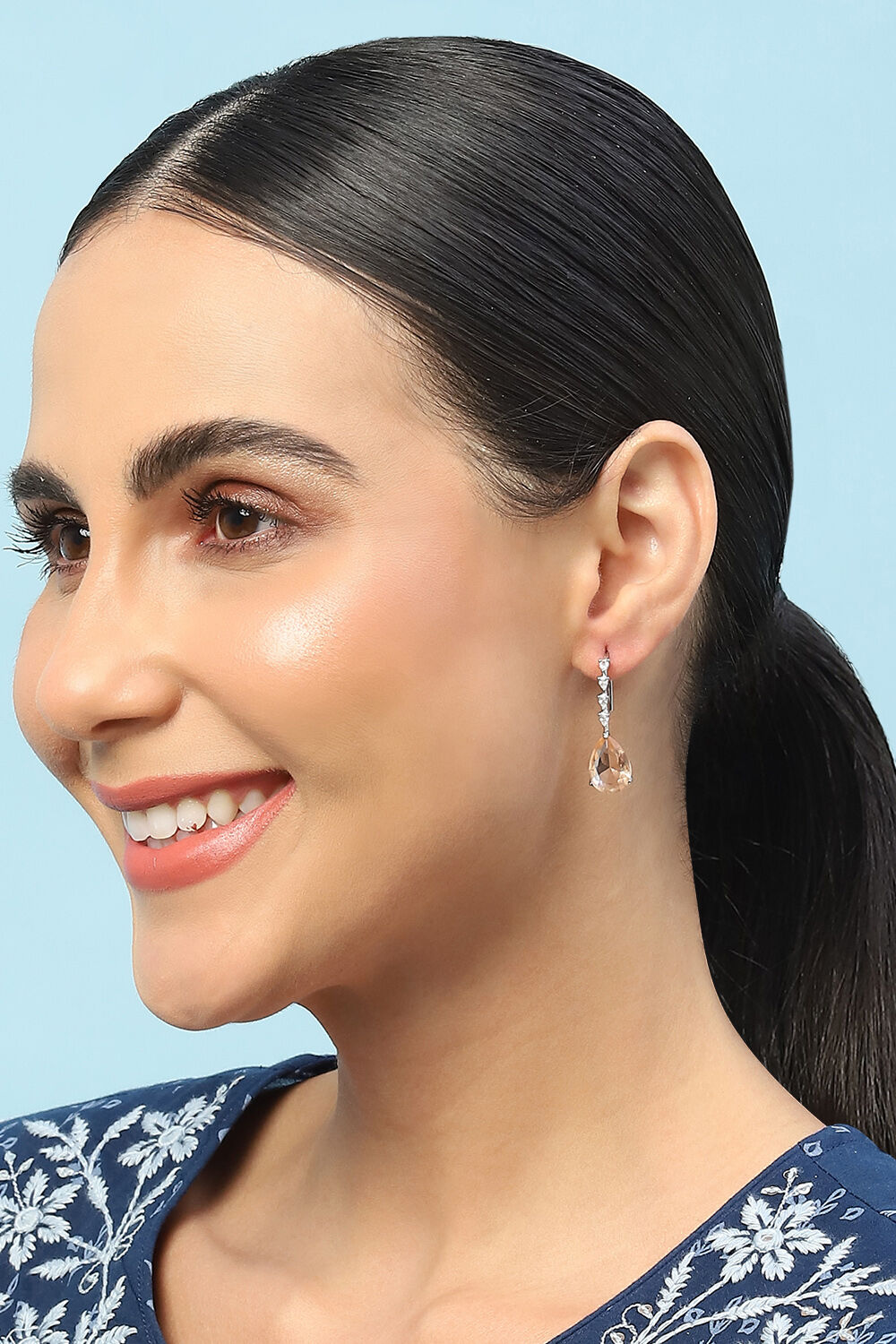 Champagne Brass Earrings image number 3