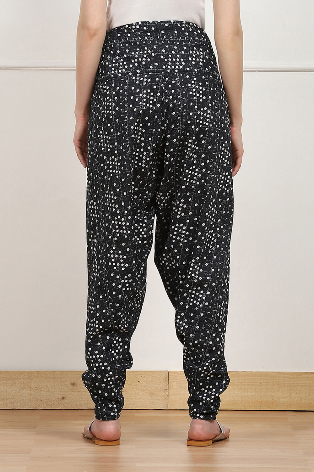 Black Cotton Printed Salwar image number 5