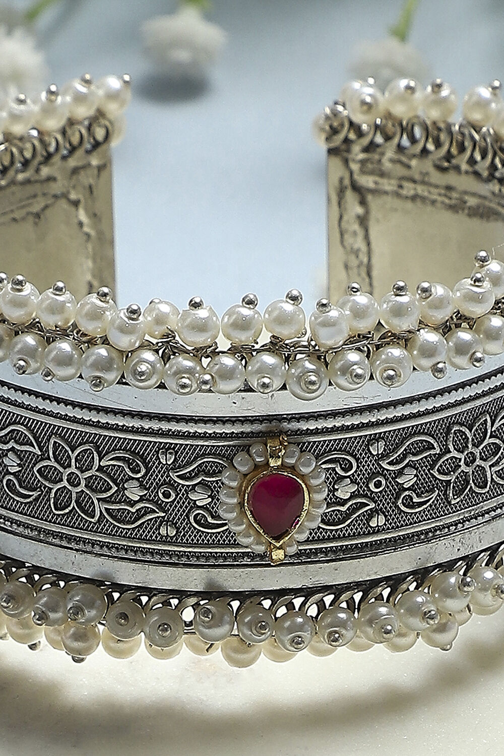 Silver Brass Bracelet image number 4