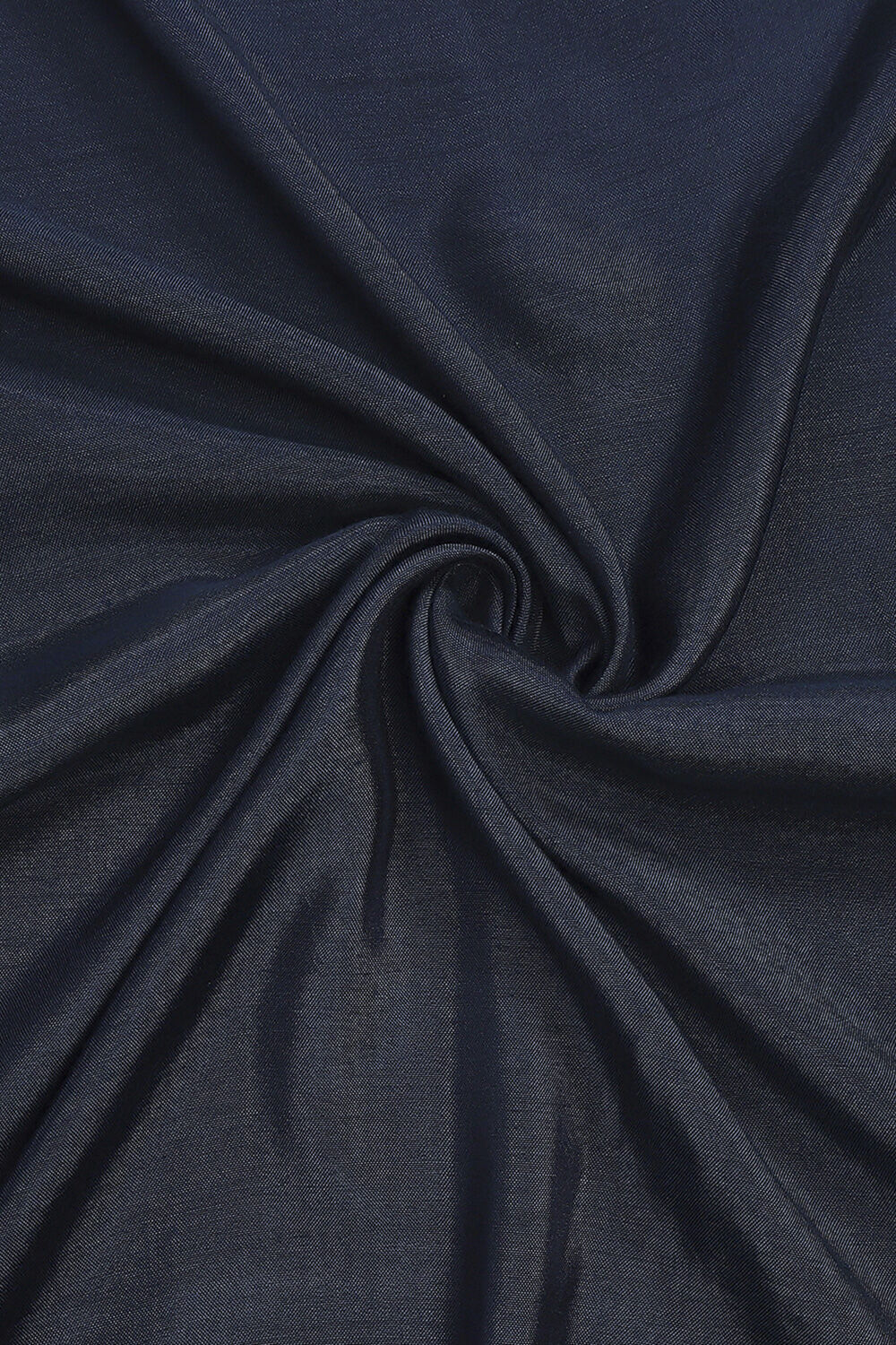 Navy Blue Silk Blend Printed Embroidered Unstitched Suit Set image number 2