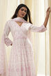 Pink Cotton Anarkali Suit Set image number 0