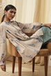 Beige Pure Cotton Shirt-Style A-Line Short Kurta image number 0