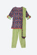 Purple Cotton Straight Kurta Salwar Suit Set image number 0