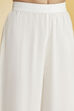 White & Red Viscose Rayon Floral Embroidered Kurta Set image number 2