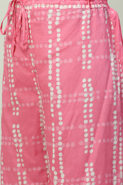 Blush Pink Straight Kurta Palazzo Suit Set image number 2