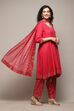 Blue LIVA Kalidar Kurta Salwar Pant Suit Set image number 6