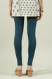 Black Cotton Blend Solid Leggings image number 4