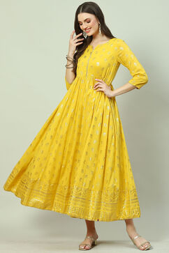 Mustard Cotton Dress image number 2