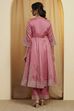 Pink Cotton Silk Anarkali Suit Set image number 5