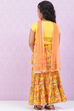 Yellow Art Silk Lehenga Set image number 4