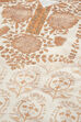 Beige Cotton Screen Print Unstitched Suit Set image number 2