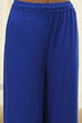 Blue Embroidered Straight Suit Set image number 2