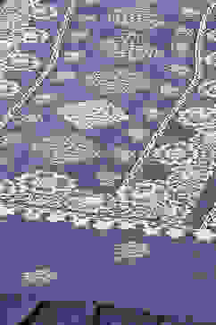 Blue Cotton Flared Fusion Dress image number 1