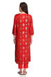 Fuchsia Viscose Straight Printed Kurta image number 5