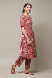 Terracotta LIVA Straight Printed 2 Piece Set image number 5