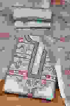 Blue Chanderi Hand Embroidered Unstitched Suit Set image number 0