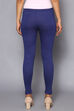 Black Viscose Lycra Solid Leggings image number 5