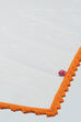 Orange Cotton Printed Flared Kurta White Palazzo & Dupatta image number 3