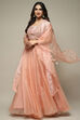 Powder Pink Cotton Silk Embroidered Lehenga Set image number 0