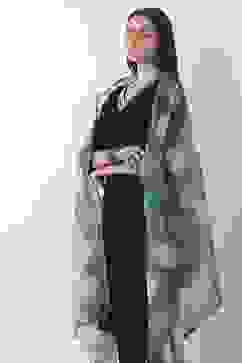 Navy Cotton Dupatta image number 1