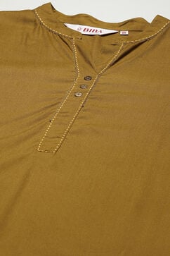 Bronze Burst LIVA Blend Straight Solid Suit Set image number 1