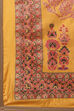 Brown Cotton Blend Digital Print Unstitched Suit Set image number 3