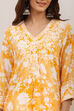 Yellow Viscose Rayon Straight Kurta image number 1